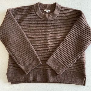 Madewell dark brown chunky sweater